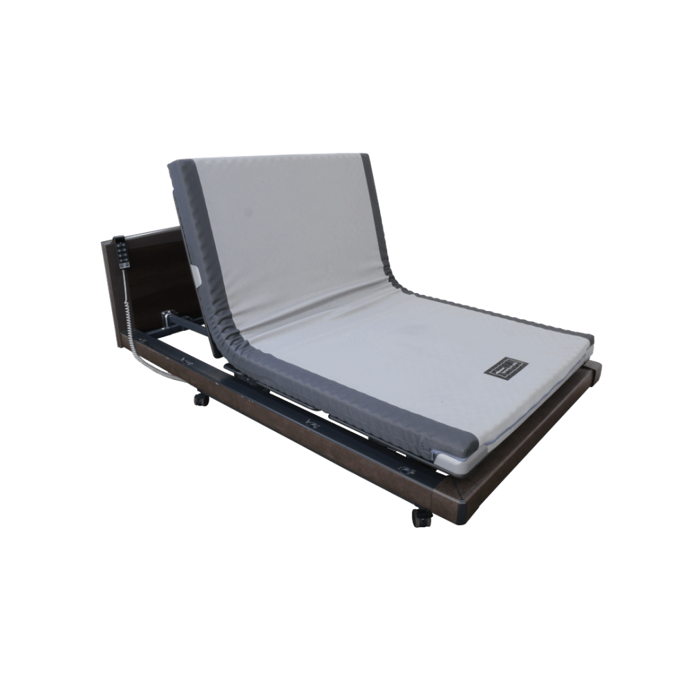 เตียงผู้ป่วยไฟฟ้า PARAMOUNT BED รุ่น Intime 1000 สี DARK OAK พร้อมที่นอน รุ่น CALM CORE_4